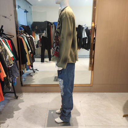 dtg print washed sweatshirt and pants