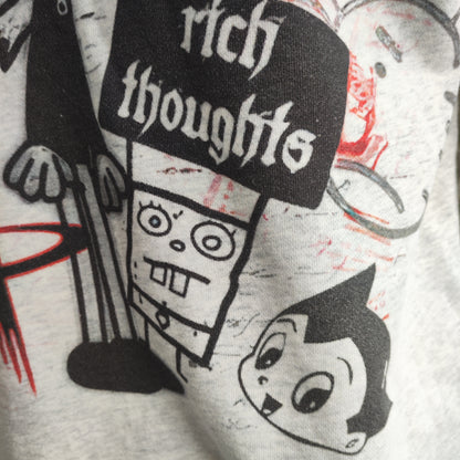 300 gsm 100%  French Terry Double Layer Distressed Sweatshirt