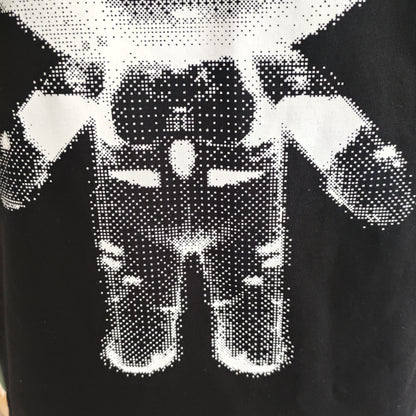 230 gsm 100% Cotton Screen Print Black T Shirt