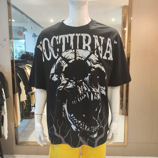 250 gsm 100% Cotton Oversized Skeleton Tee