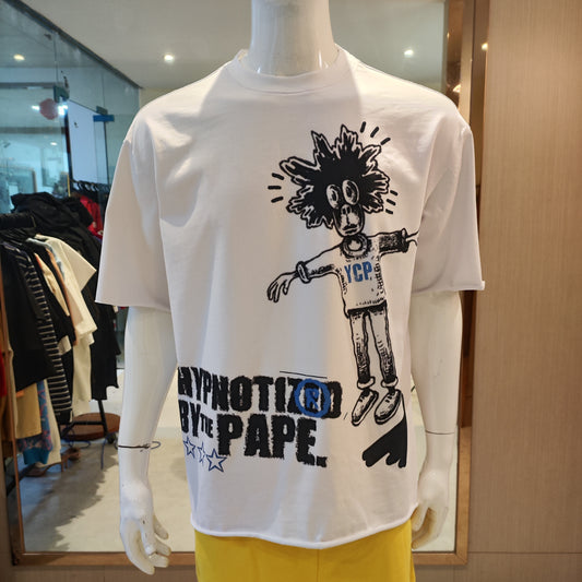 260 gsm 100% Cotton DTG Print Cut Sew White Tee